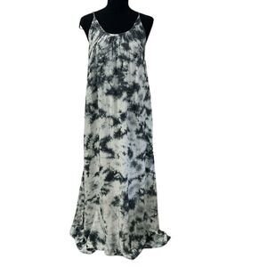 Kiwi & Punch Tie Dye Gray & White Maxi Dress(Size Medium)